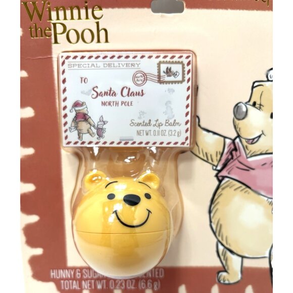 Disney Winnie The Pooh Christmas Lip Balm Set 2Pc Letter to Santa & Pooh Head - Picture 5 of 5